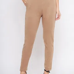 Castle Lifestyle Women Mid-Rise Smart Wool Trousers-image-17