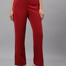 Latin Quarters Women Relaxed Slim Fit Easy Wash Trousers-picture-34