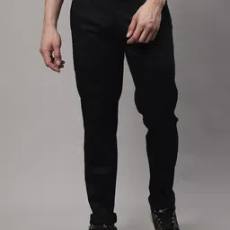 Majestic Man Smart Mid Rise Slim Fit Cotton Trousers-image-65
