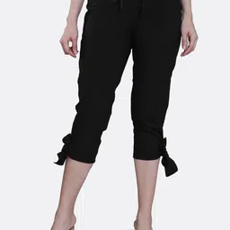 FCK-3 Women Relaxed High-Rise Pure Cotton Trousers-picture-42