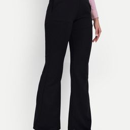 Next One Women Relaxed Flared Fit High-Rise Easy Wash Bootcut Trousers-picture-22