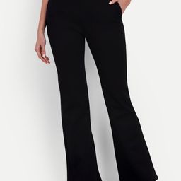 BROADSTAR Women Smart Flared High-Rise Easy Wash Bootcut Trousers-picture-46