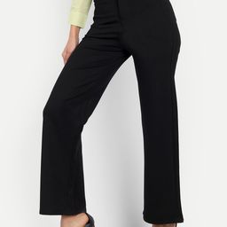 Next One Women Smart Loose Fit High-Rise Easy Wash Formal Trousers-picture-43