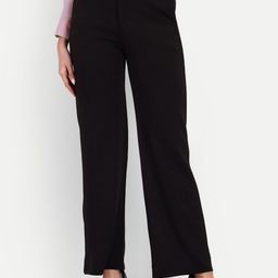 Next One Women Smart Loose Fit High-Rise Easy Wash Formal Trousers-picture-25