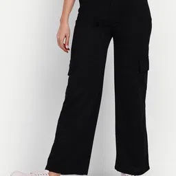 Next One Smart Loose Fit High-Rise Easy Wash Stretchable Cargo Trousers-image-29