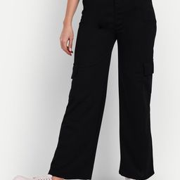 Next One Women Smart Loose Fit High-Rise Easy Wash Regular Trousers-image-76