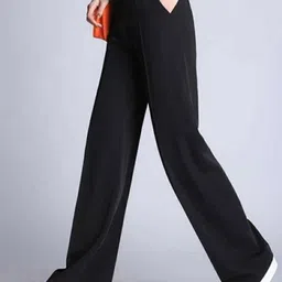 BROADSTAR Women Straight Fit High-Rise Parallel Trouser-picture-3