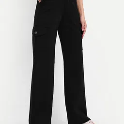 Next One Women Cotton Smart High-Rise Easy Wash Cargos-image-97