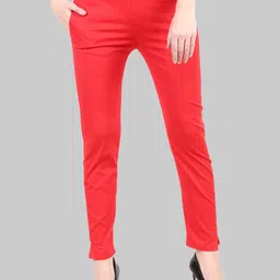 Popwings Women Regular Fit Mid-Rise Trousers-picture-24
