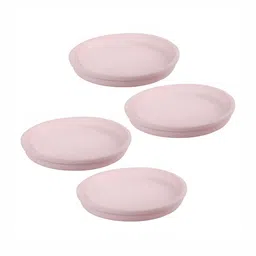 LASAKI Lavender 4Pcs Ceramic Circular Plate Planters-30