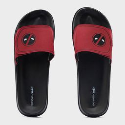 Bewakoof Men No Good Deadpool Printed Rubber Sliders-17