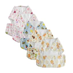 Moms Home Kids Set Of 5 Multicolored Printed Reusable Cotton Pocket Diapers-2
