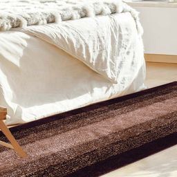 Kuber Industries Brown Striped Anti-Skid Bed Runners-22