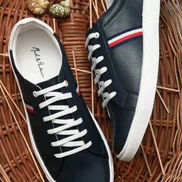 Mast & Harbour Men Navy Blue PU Sneakers-picture-51