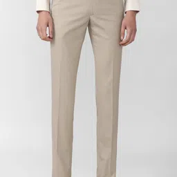 Van Heusen Men Cream-Coloured Slim Fit Formal Trouser-image-37