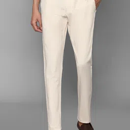 Allen Solly Men Cream-Coloured Slim Fit Trousers-image-24