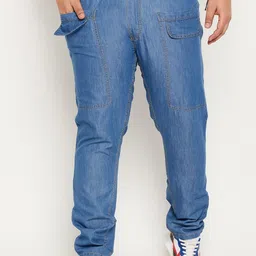 bigbanana Men Plus Size Mid-Rise Cotton Regular Trousers-image-66