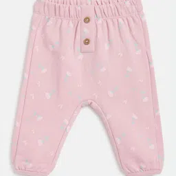 Chicco Girls Floral Print Mid-Rise Relaxed Cotton Easy Wash Joggers-picture-18
