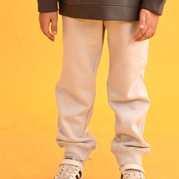 Anthrilo Boys Grey Relaxed Mid-Rise Fleece Joggers-21
