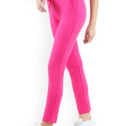 FUTURO Women Fuchsia Comfort Joggers Trousers-picture-28