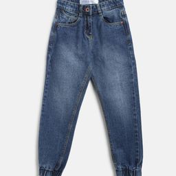 TALES & STORIES Girls Mid-Rise Jogger Fit Heavy Fade Cotton Jeans-picture-15