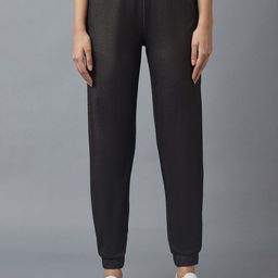 elleven Women Black Regular Fit Joggers Trousers-image-58