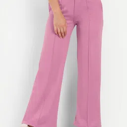 Next One Women  Smart Straight Fit High-Rise Easy Wash Stretchable Parallel Trousers-image-75