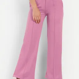 Next One Women Smart High-Rise Flared Trousers-image-74