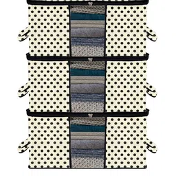 Kuber Industries 3 Pcs Printed Underbed Storage Bag Organisers-16