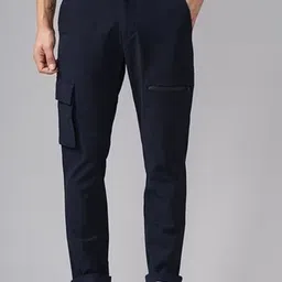 British Club Men Slim Fit Low-Rise Cargos-image-27