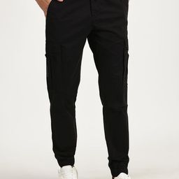 RAVINIK Men Smart High-Rise Cargos Trousers-image-92