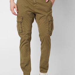 SPYKAR Regular Fit Mid-Rise Cotton Cargos Trousers-image-25