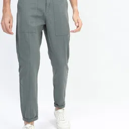 HIGHLANDER Men Green Cargos Trousers-picture-47