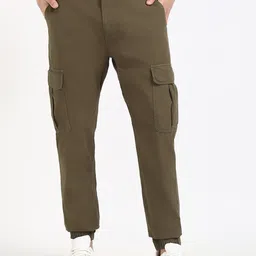 Tommy Hilfiger Men Cotton Mid-Rise Fashion Cargos Trousers-image-81
