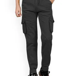 BAESD Kids Comfort Straight Fit Mid-Rise Cotton Joggers Trouser-image-25