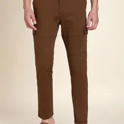 Dennis Lingo Men Comfort Slim Fit Cargos Trousers-image-54