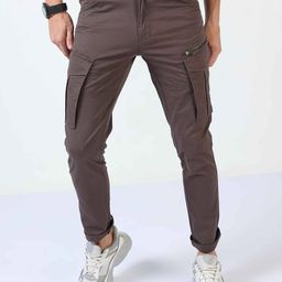 Tailoraedge Men Utility Zip Tailored Cargos Trousers-image-81