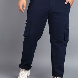 Urbano Plus Men Mid-Rise Cotton Cargos-image-20