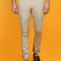 V-Mart Men Mid-Rise Cotton Cargo Trousers-image-48