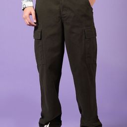 V-Mart Men Cotton Regular Fit Cargos Trousers-image-90