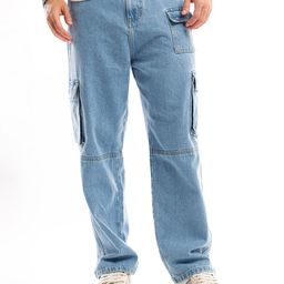 Beyoung Men Relaxed Loose Fit Cargos Trousers-image-35