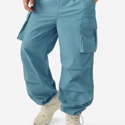 The Souled Store Men Blue Mid-Rise Pure Cotton Loose Fit Cargos-image-76