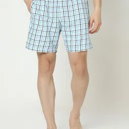 UnderJeans by Spykar Checked Cotton Boxers UJNPBX0059062-image-12