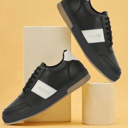 SHOZANIA Men Colourblocked Leather Sneakers-picture-31
