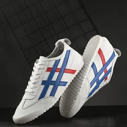 AfroJack Men Colourblocked Leather Sneaker-image-84
