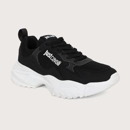 Just Cavalli Men Textured Comfort Insole Contrast Sole Sneakers-image-66