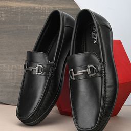 INVICTUS Men Lightweight Leather Horsebit Loafers-image-20