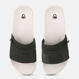 United Colors of Benetton Men Self Design Sliders-14