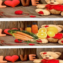 REVEXO Grey & Red 3 Pieces Printed Water Resistant Fridge Mats-15