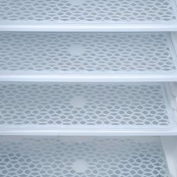 REVEXO White & Blue 4 Pcs Printed Fridge Mats-42